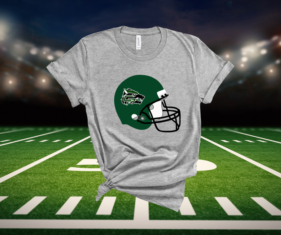 ***PREORDER*** Timberwolves Football Green Helmet Tee