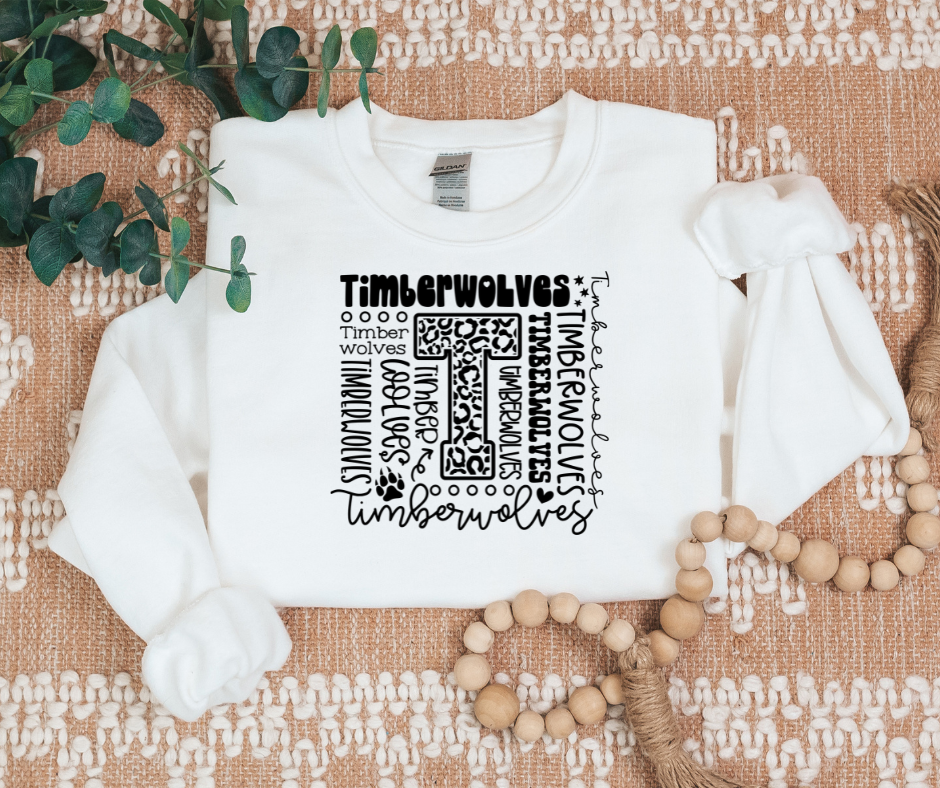 Timberwolves Collage Sweatshirt