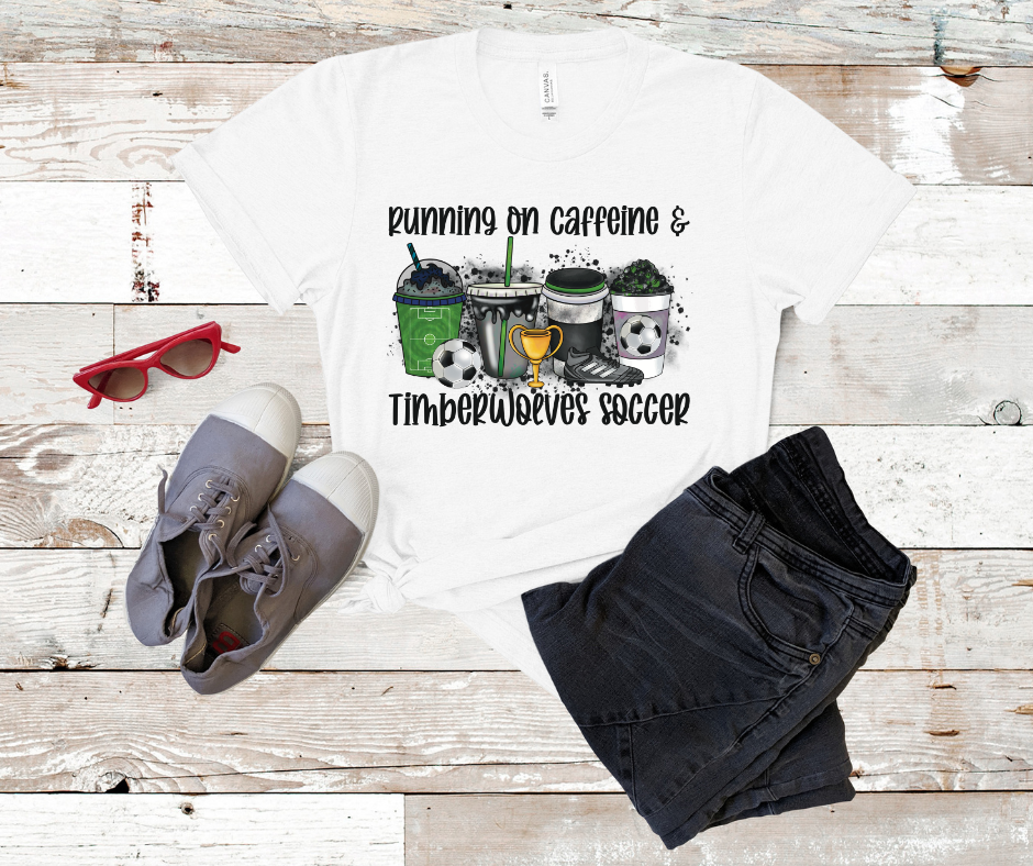 Caffeine & Timberwolves Soccer Tee