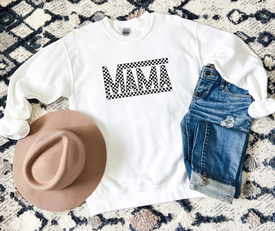 Checkered Mama Sweatshirt