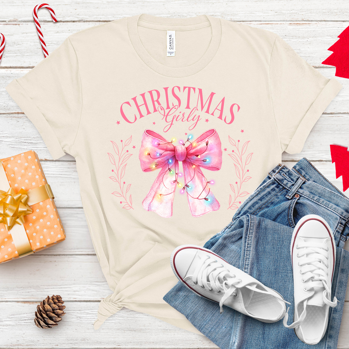 ***PREORDER***  Christmas Girly Tee