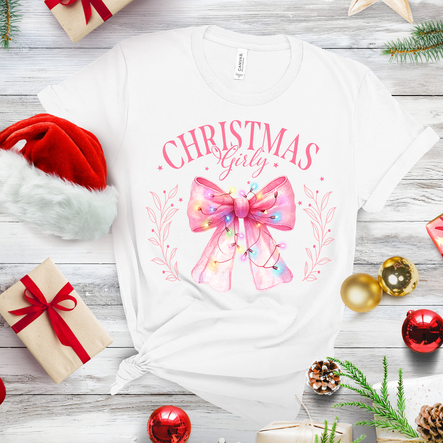 ***PREORDER***  Christmas Girly Tee