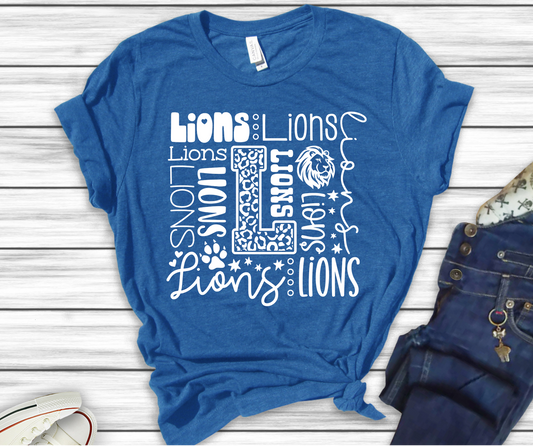 Lions Collage Tee