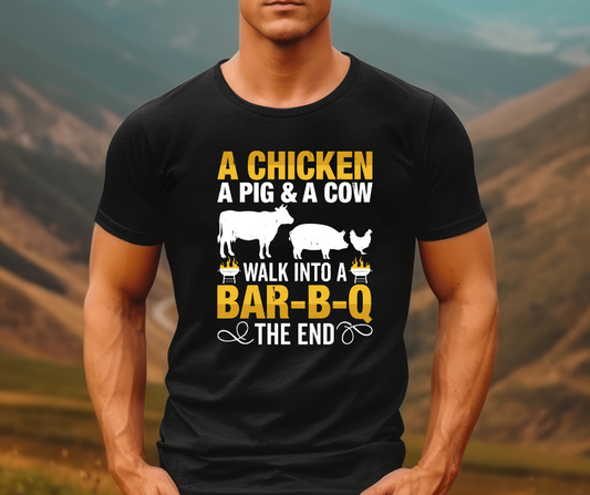 ***PREORDER*** Mens Chicken Pig & Cow Tee