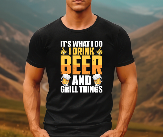 ***PREORDER*** Mens Drink Beer and Grill Tee