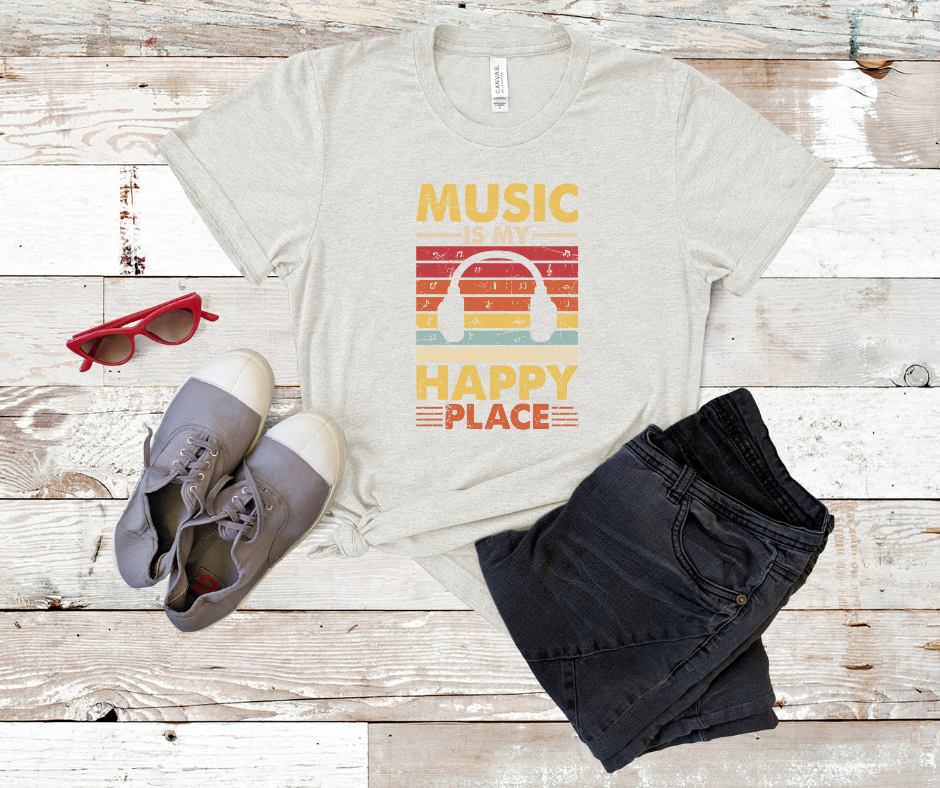 ***PREORDER*** Music is My Happy Place Tee