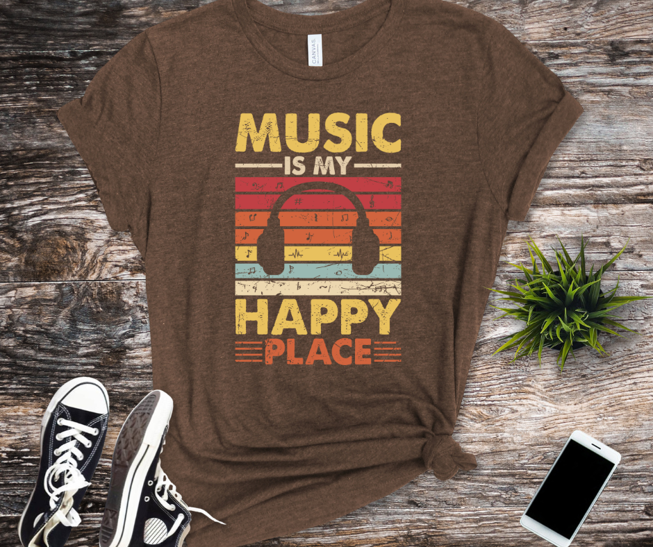 ***PREORDER*** Music is My Happy Place Tee