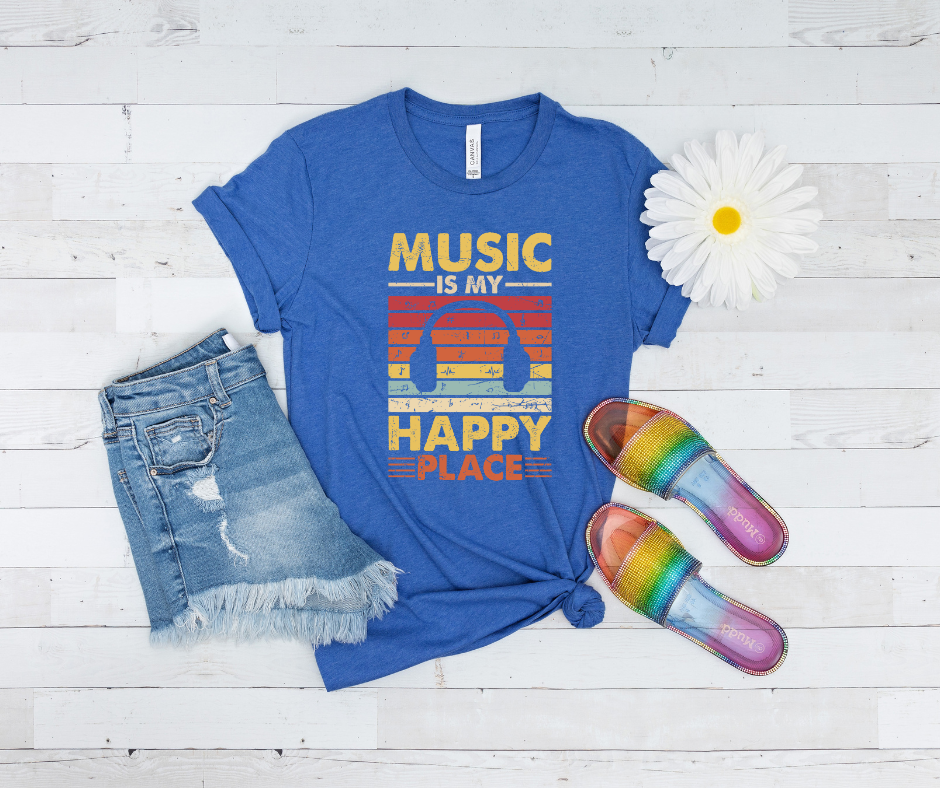 ***PREORDER*** Music is My Happy Place Tee