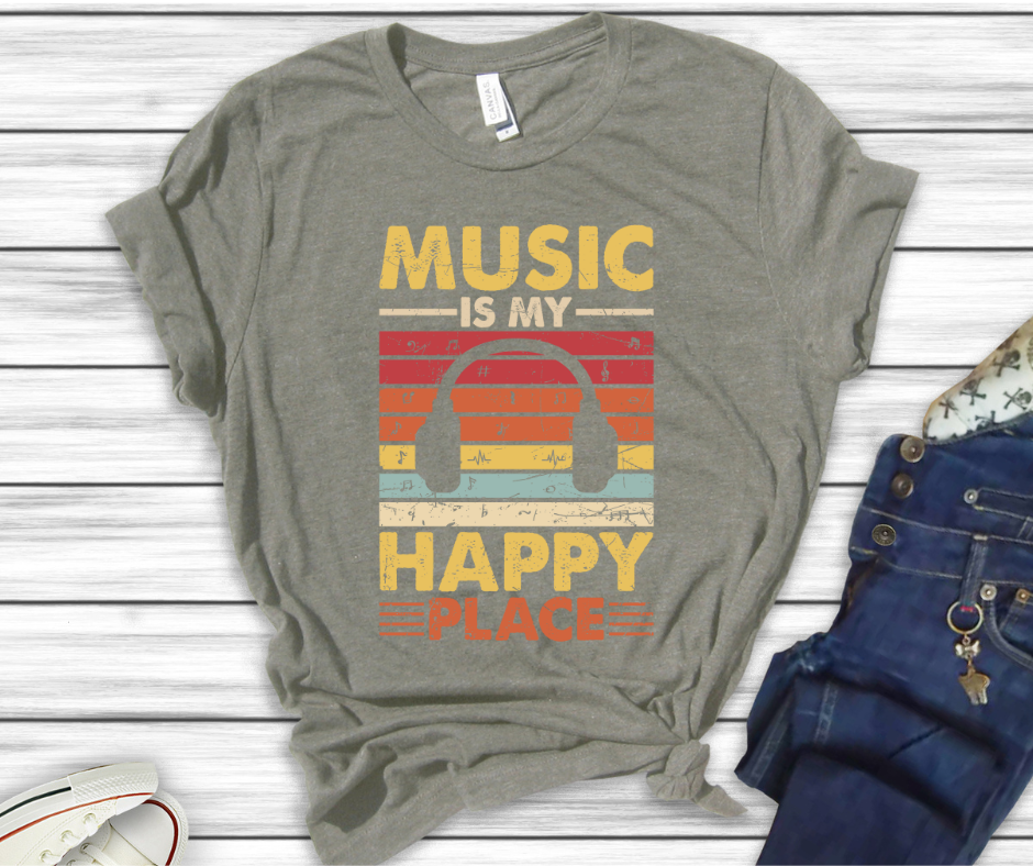 ***PREORDER*** Music is My Happy Place Tee