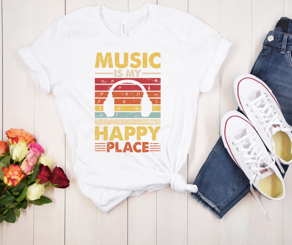 ***PREORDER*** Music is My Happy Place Tee