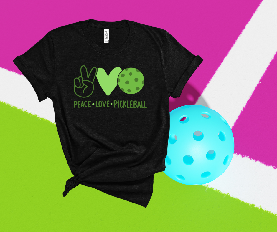 ***PREORDER*** Peace Love Pickleball Tee