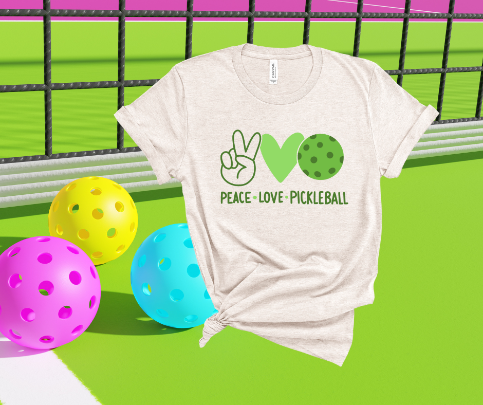 ***PREORDER*** Peace Love Pickleball Tee