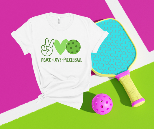 ***PREORDER*** Peace Love Pickleball Tee