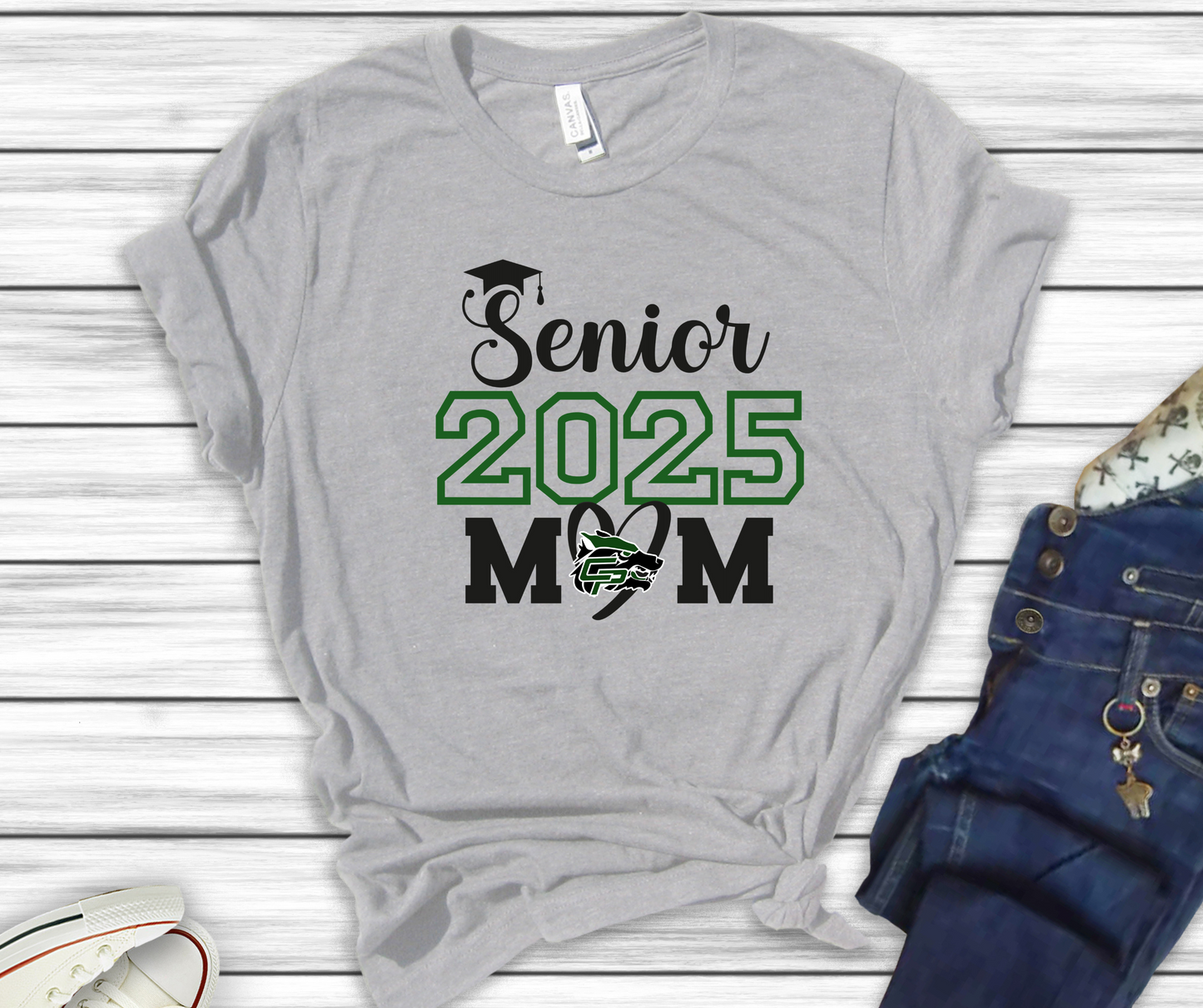 ***PREORDER*** Senior 2025 Mom Heart Tee