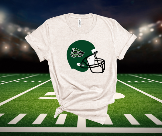 ***PREORDER*** Timberwolves Football Green Helmet Tee