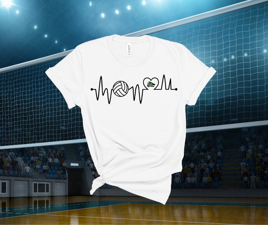 ***PREORDER*** Timberwolf Volleyball Heartbeat Tee