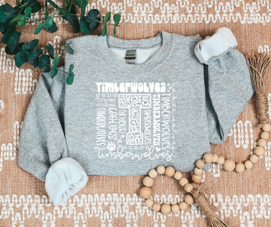 Timberwolves Collage Sweatshirt