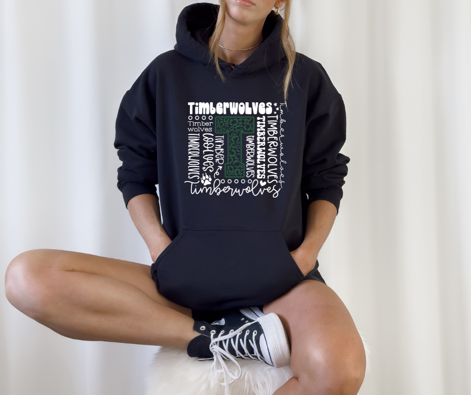 Timberwolves Collage Hoodie