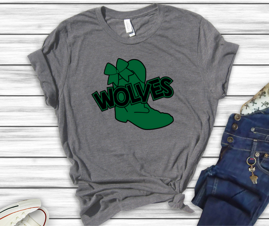 ***PREORDER*** Wolves Boots w/Bow Tee