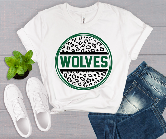 ***PREORDER*** Wolves Leopard Circle Tee