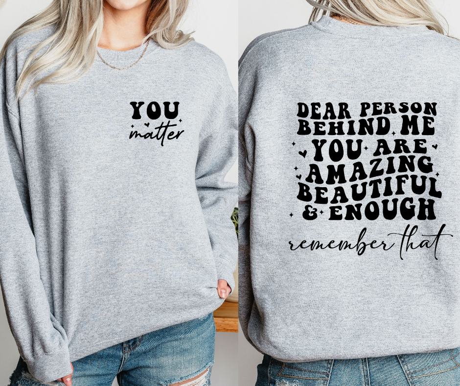 ***PREORDER*** You Matter Retro Sweatshirt